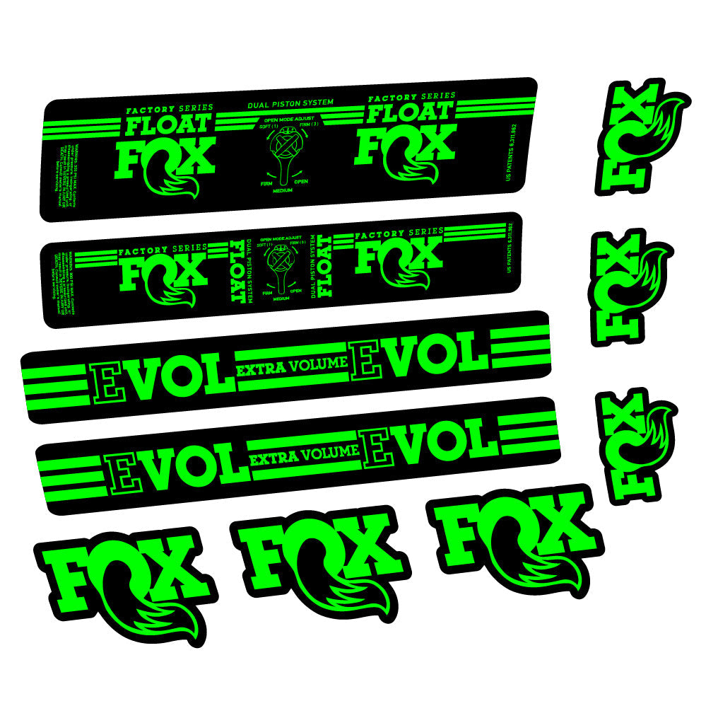 Stickers Fox Float DPS Factory compatibles - Autocollants amortisseur VTT