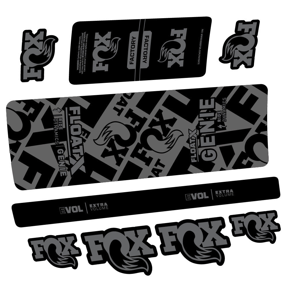 Stickers Fox Float X Genie compatibles Autocollants amortisseur arrière