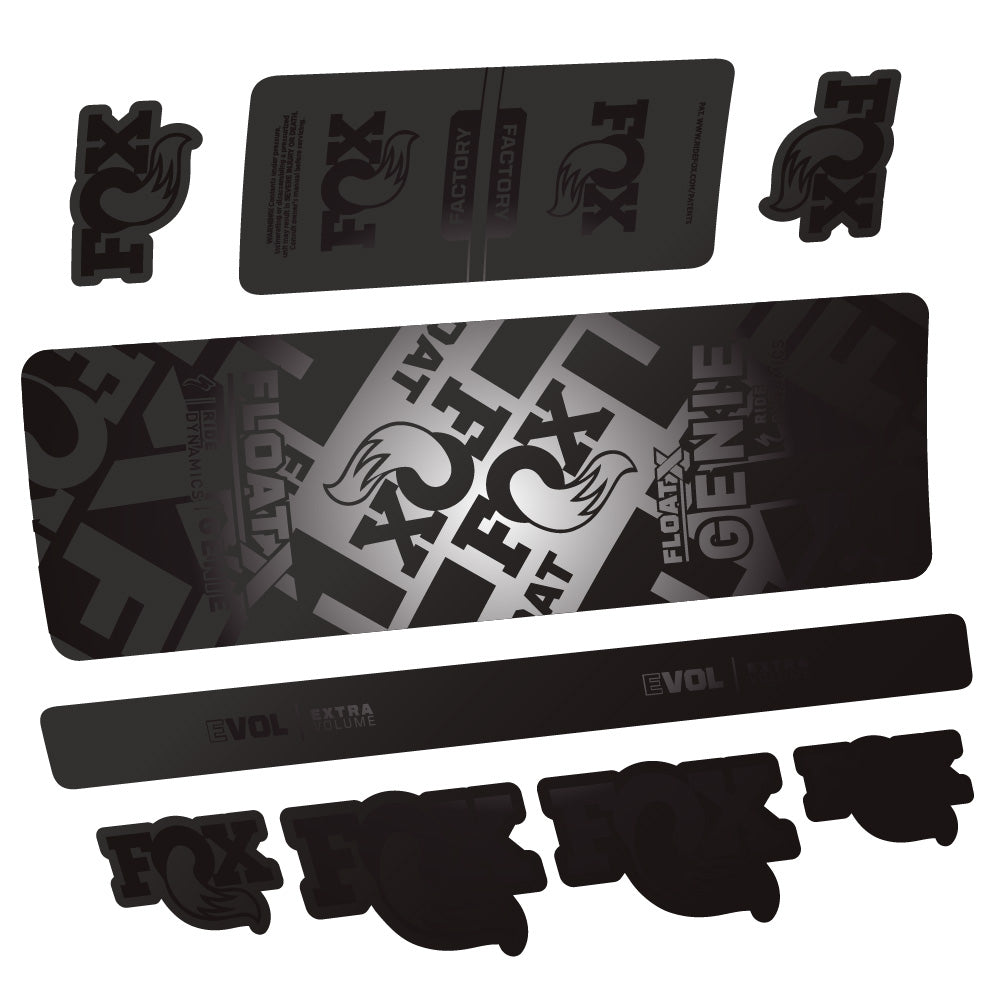 Stickers Fox Float X Genie compatibles - Autocollants amortisseur VTT