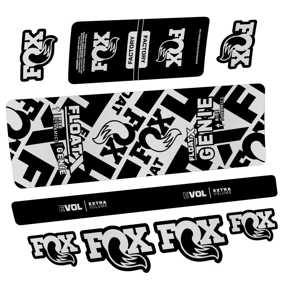 Stickers Fox Float X Genie compatibles Autocollants amortisseur arrière