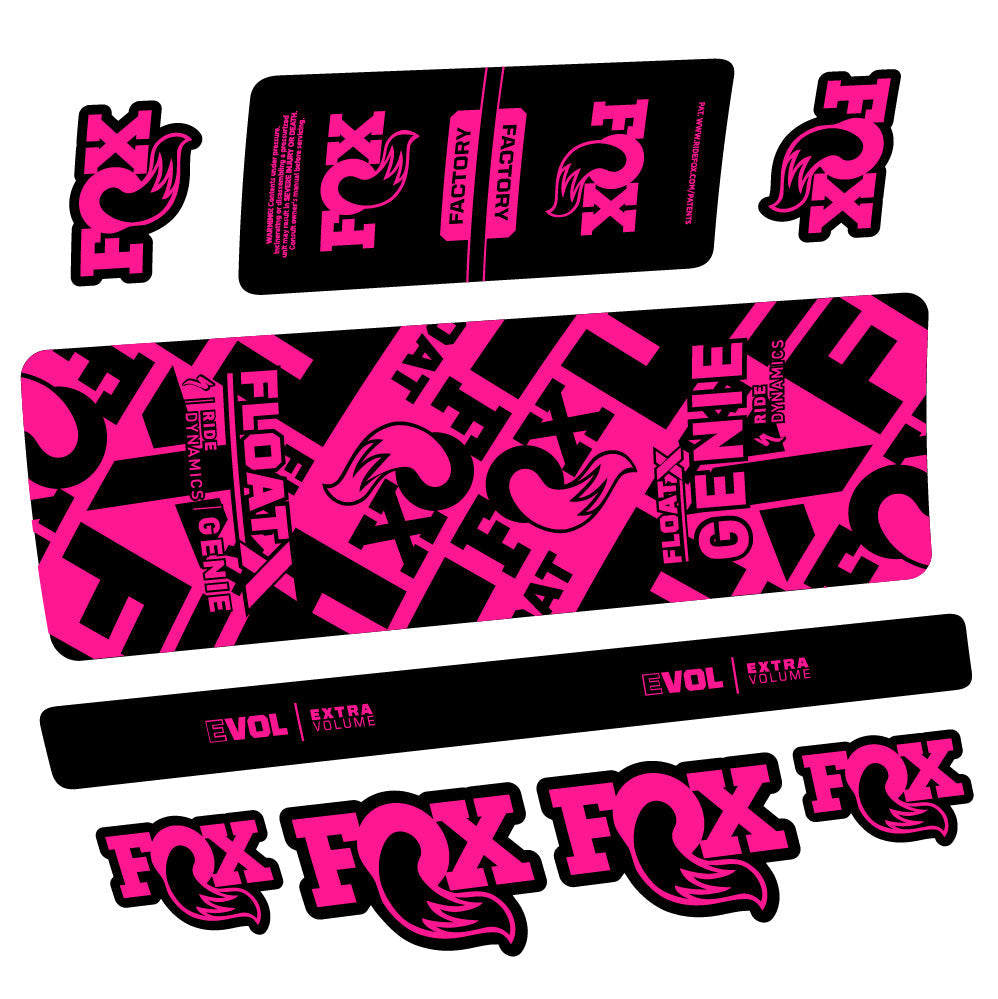 Stickers Fox Float X Genie compatibles Autocollants amortisseur arrière