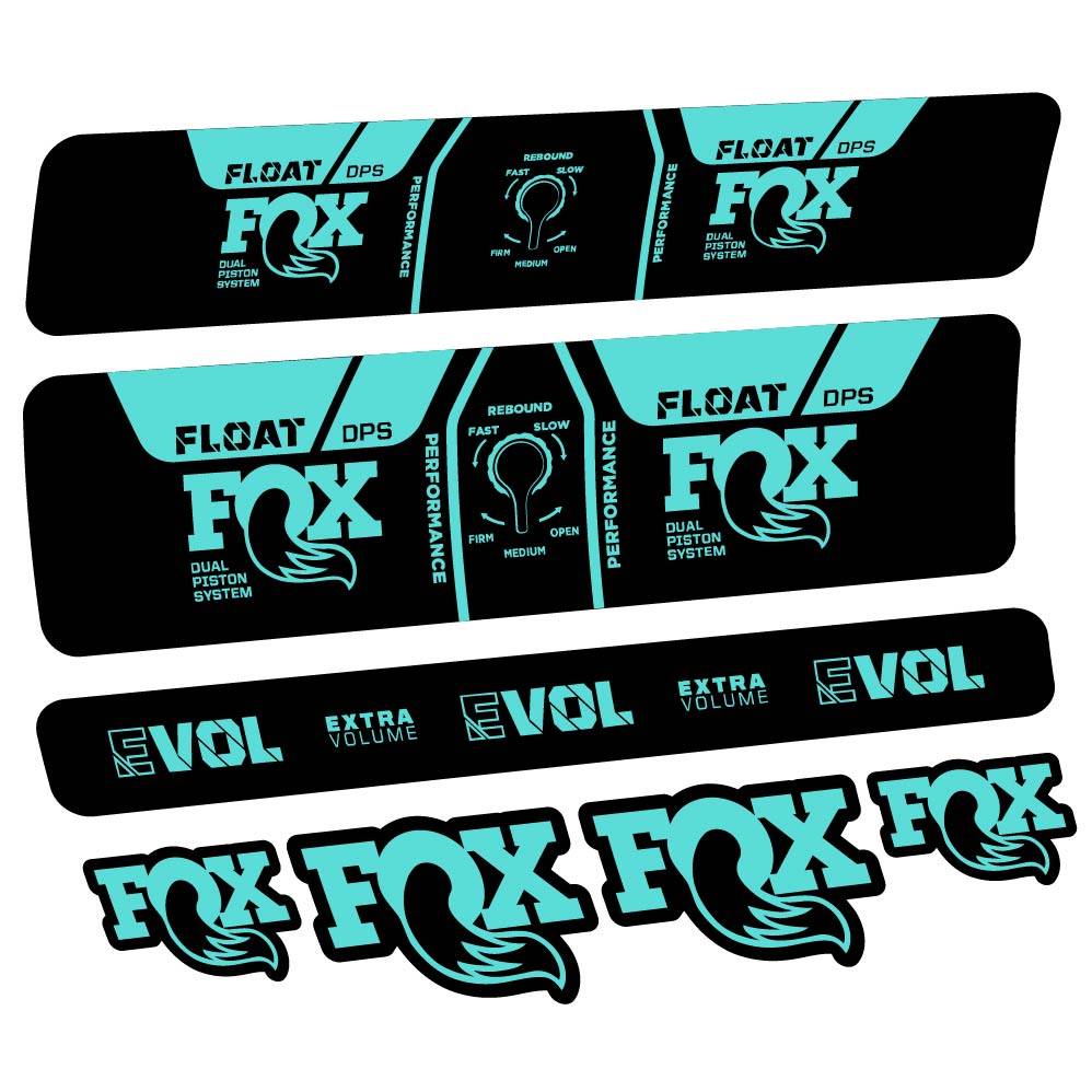 Stickers Fox Float DPS Performance 2021 compatibles Autocollants amortisseur