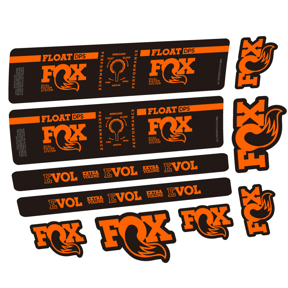 Stickers Fox Float DPS Performance compatibles - Autocollants amortisseur VTT
