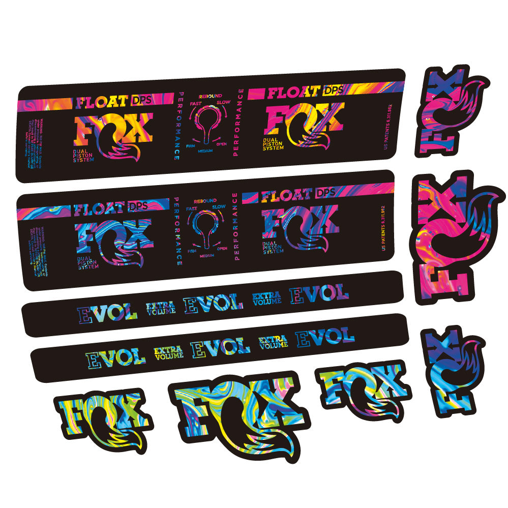 Stickers Fox Float DPS Performance compatibles - Autocollants amortisseur VTT