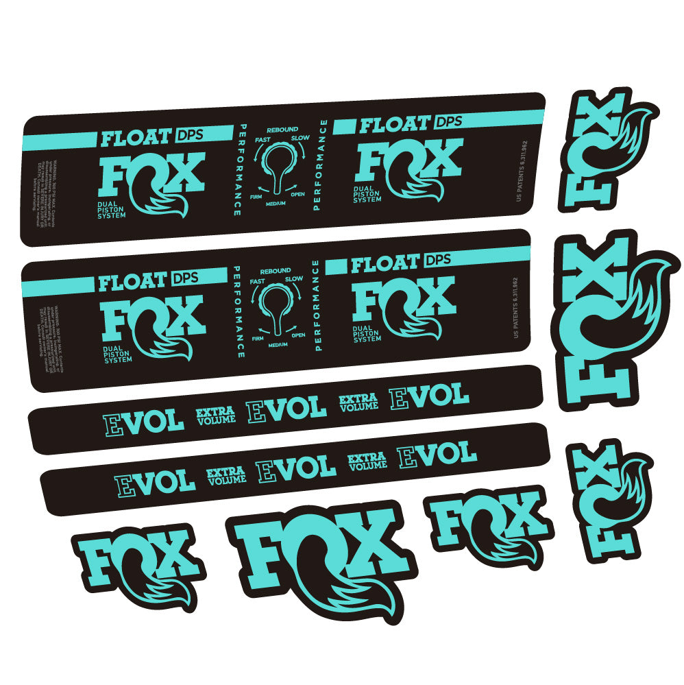 Stickers Fox Float DPS Performance compatibles - Autocollants amortisseur VTT