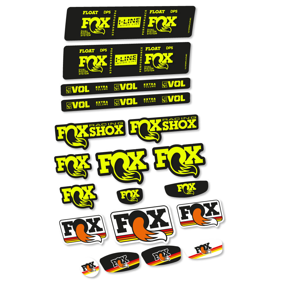 Stickers Fox Float DPS Performance I Line compatibles - Autocollants amortisseur VTT