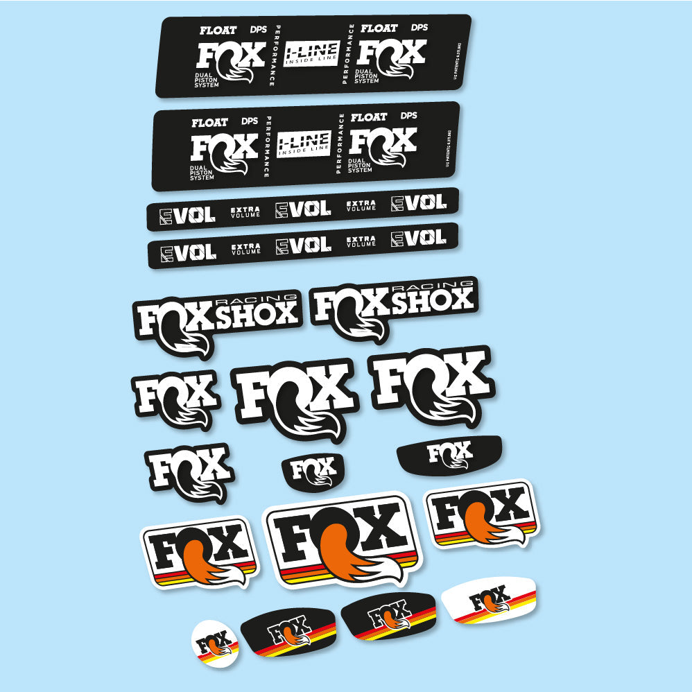Stickers Fox Float DPS Performance I Line compatibles - Autocollants amortisseur VTT