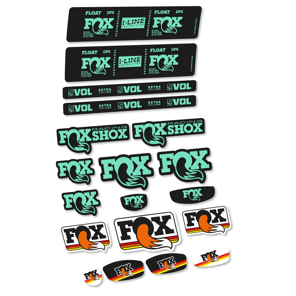 Stickers Fox Float DPS Performance I Line compatibles - Autocollants amortisseur VTT