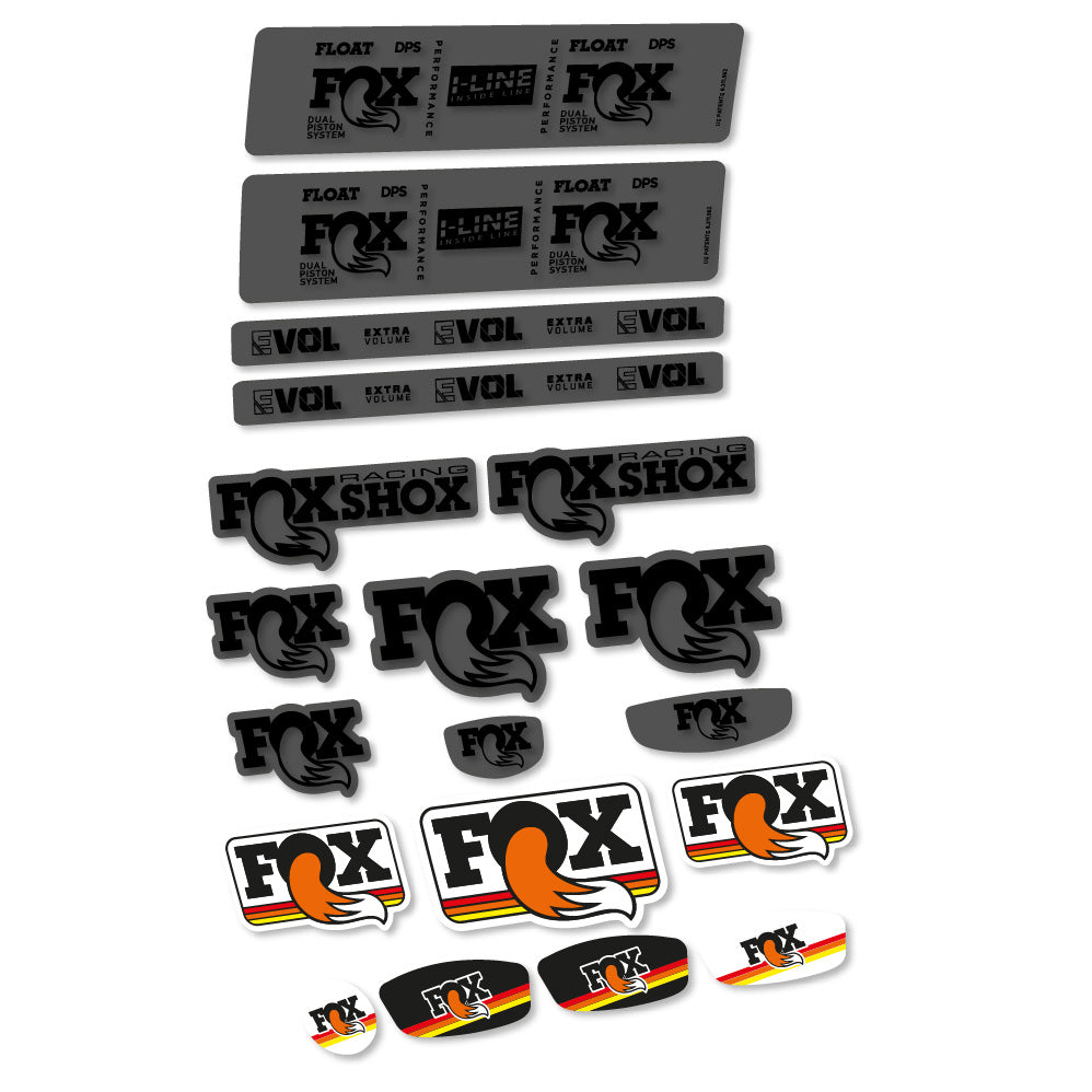 Stickers Fox Float DPS Performance I Line compatibles - Autocollants amortisseur VTT