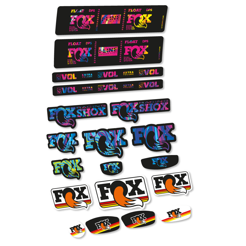 Stickers Fox Float DPS Performance I Line compatibles - Autocollants amortisseur VTT