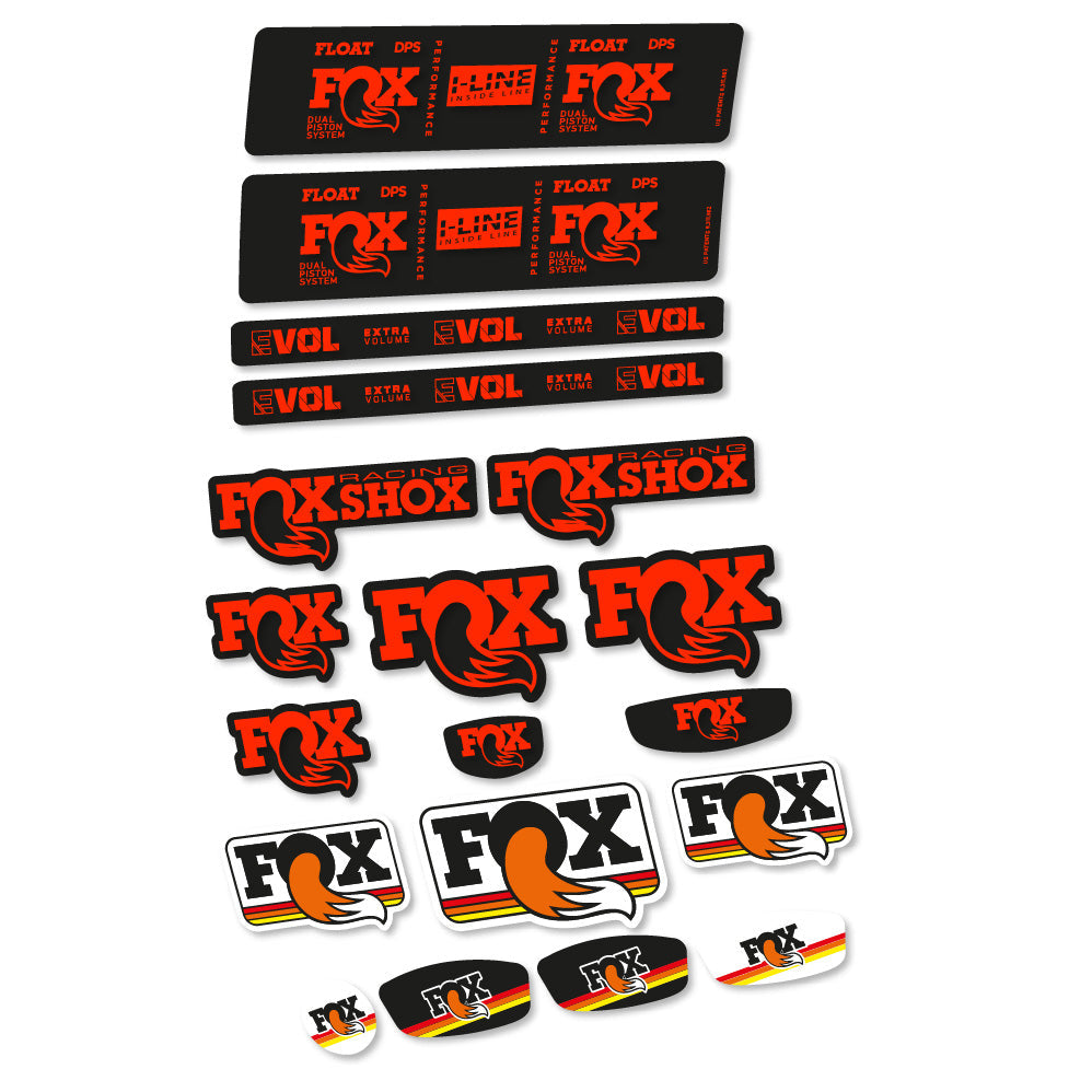 Stickers Fox Float DPS Performance I Line compatibles - Autocollants amortisseur VTT