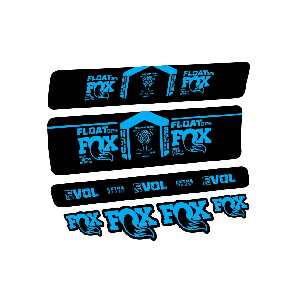 Stickers Fox Float DPS Performance Elite 2021 compatibles Autocollants amortisseur