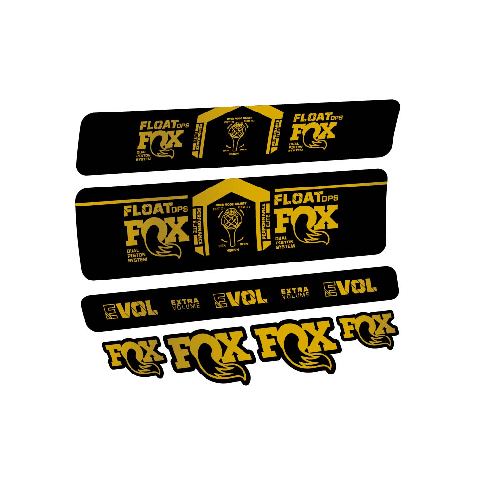 Stickers Fox Float DPS Performance Elite 2021 compatibles Autocollants amortisseur