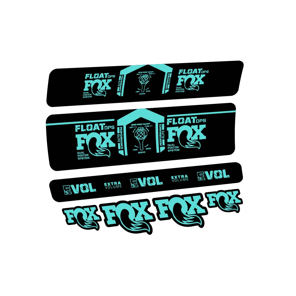 Stickers Fox Float DPS Performance Elite 2021 compatibles Autocollants amortisseur