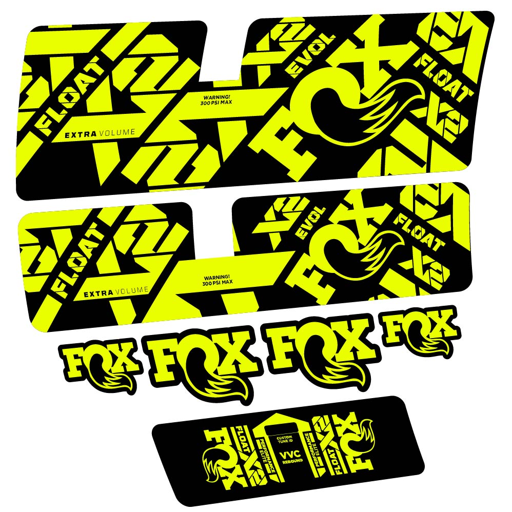 Stickers Fox Float X2 Performance Elite 2021 compatibles Autocollants amortisseur