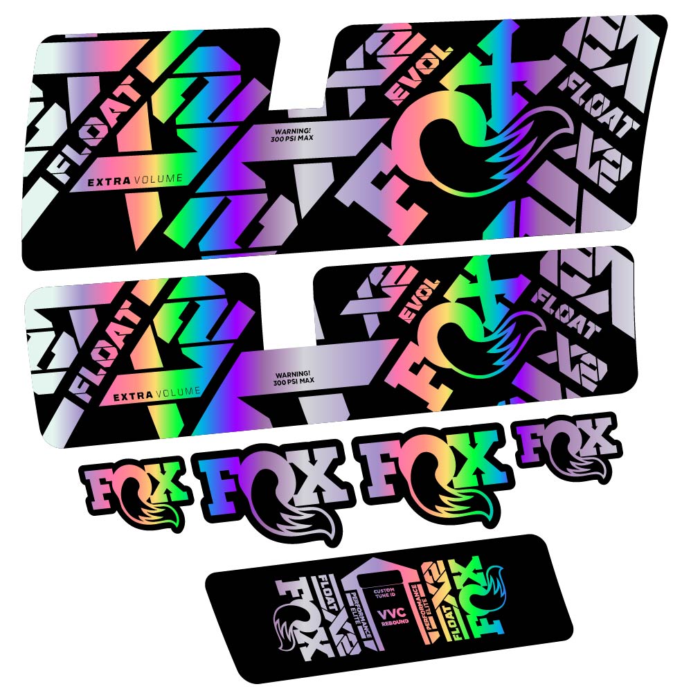 Stickers Fox Float X2 Performance Elite 2021 compatibles Autocollants amortisseur