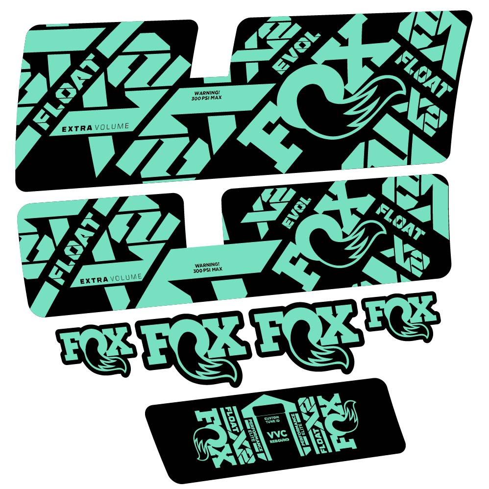 Stickers Fox Float X2 Performance Elite 2021 compatibles Autocollants amortisseur