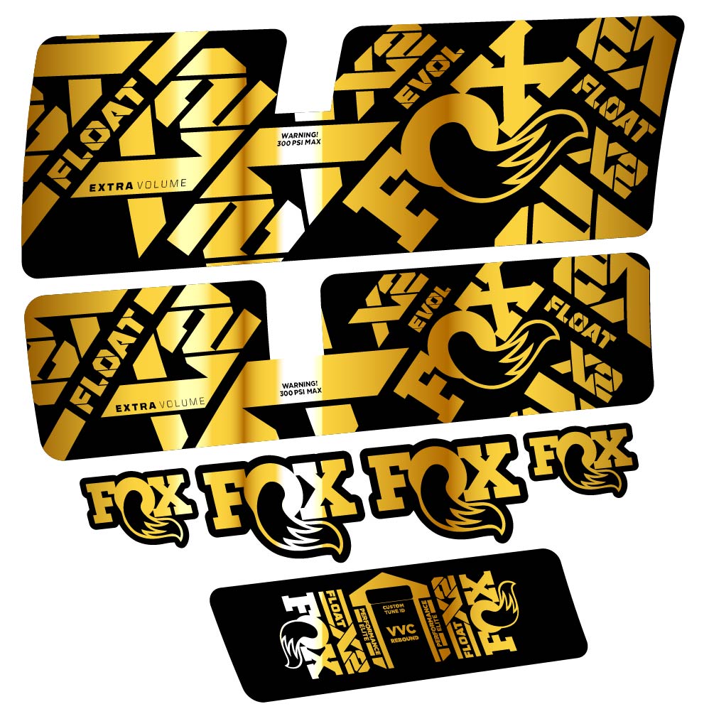 Stickers Fox Float X2 Performance Elite 2021 compatibles Autocollants amortisseur