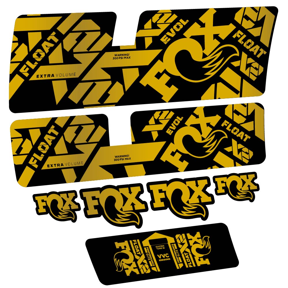 Stickers Fox Float X2 Performance Elite 2021 compatibles Autocollants amortisseur