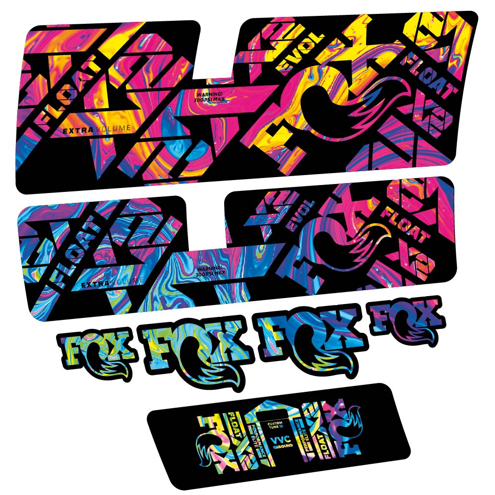 Stickers Fox Float X2 Performance Elite 2021 compatibles Autocollants amortisseur