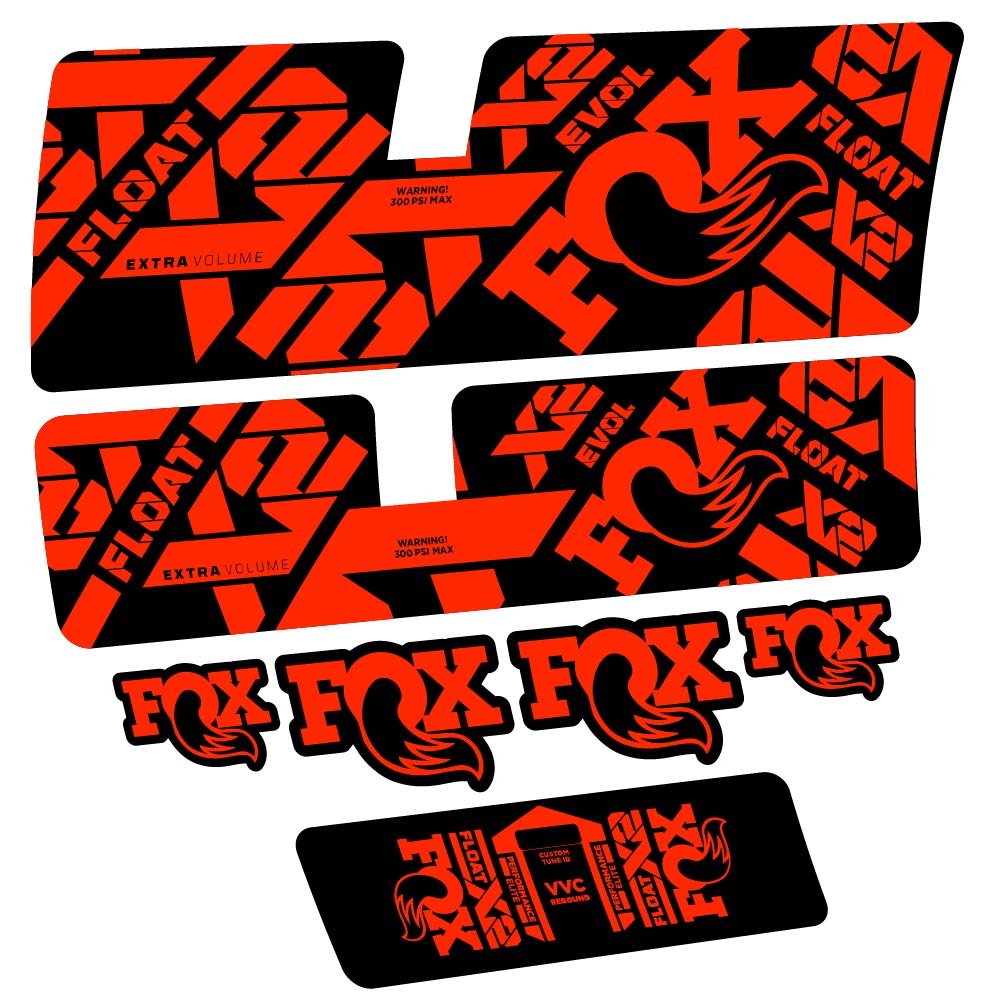 Stickers Fox Float X2 Performance Elite 2021 compatibles Autocollants amortisseur