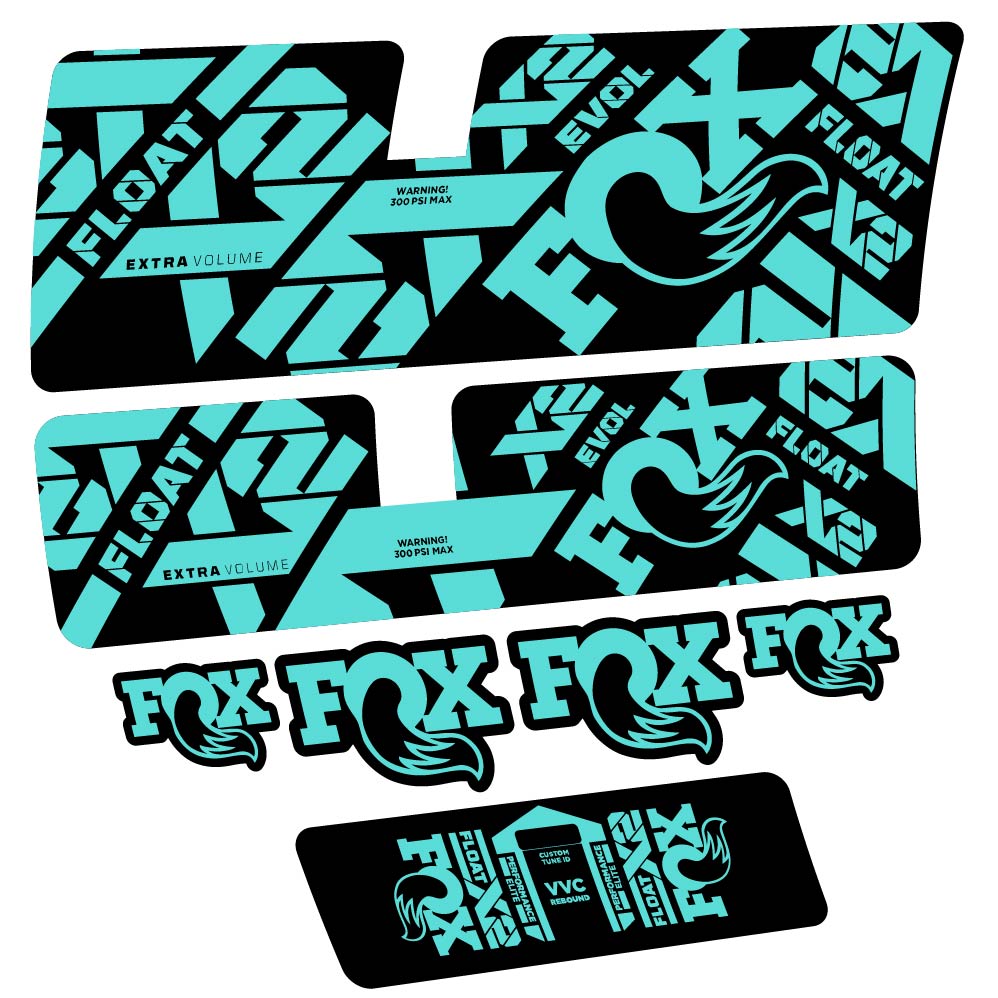 Stickers Fox Float X2 Performance Elite 2021 compatibles Autocollants amortisseur
