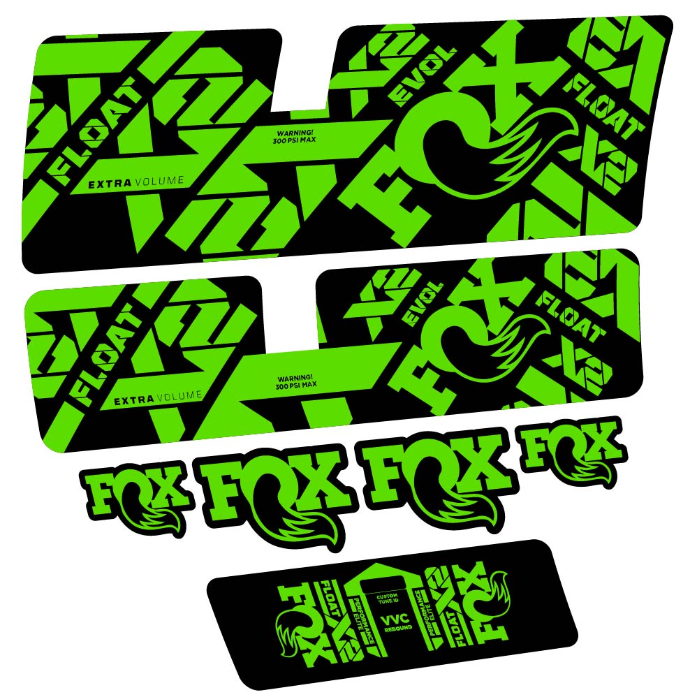 Stickers Fox Float X2 Performance Elite 2021 compatibles Autocollants amortisseur