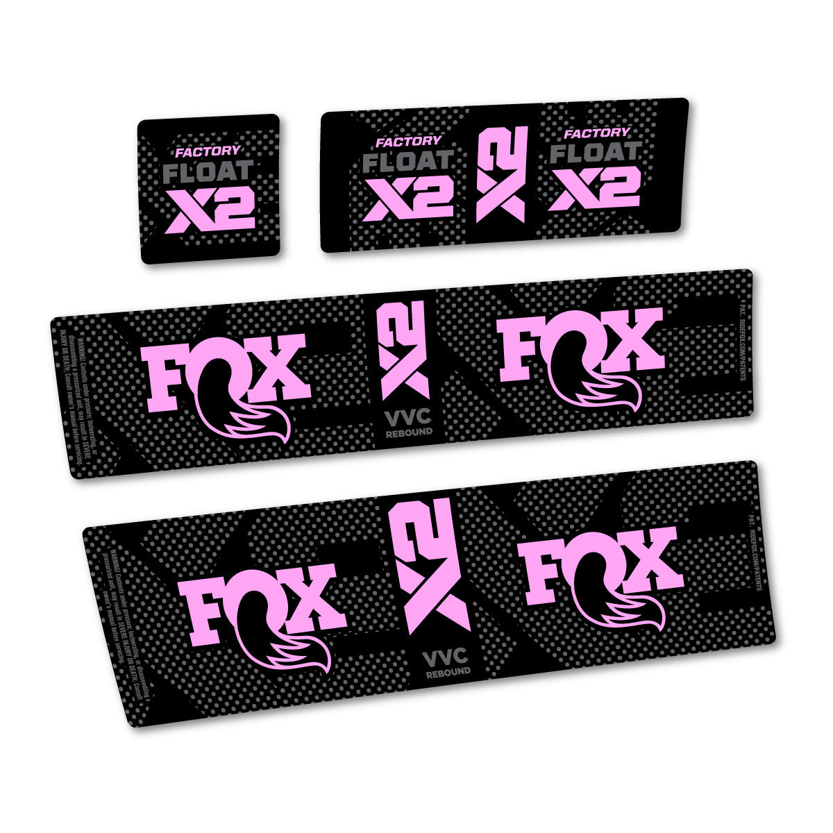 Light Lilac decal for Fox Factory Float X2 rear shock – bike sticker vinyl