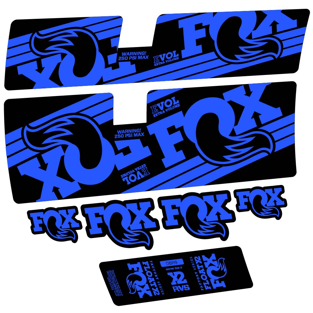 Stickers Fox Float X2 Factory 2016 compatibles Autocollants amortisseur
