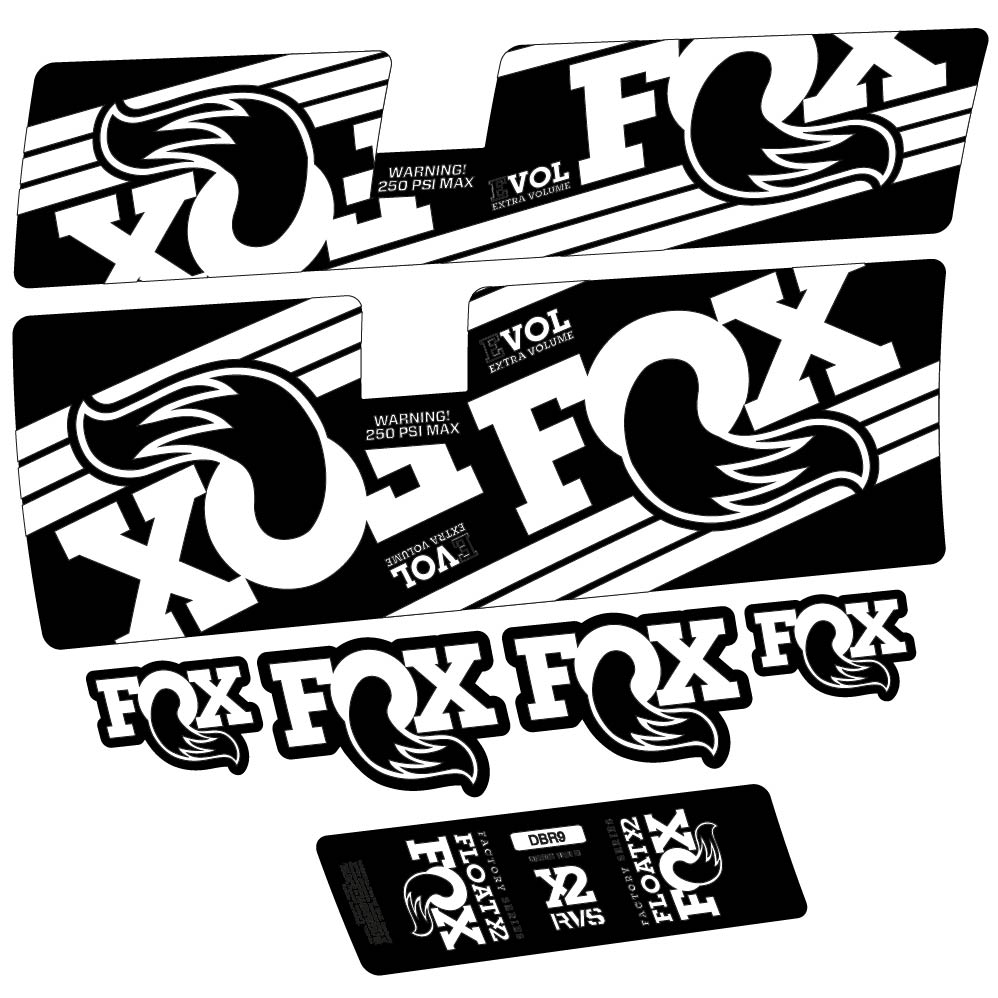 Stickers Fox Float X2 Factory 2016 compatibles Autocollants amortisseur