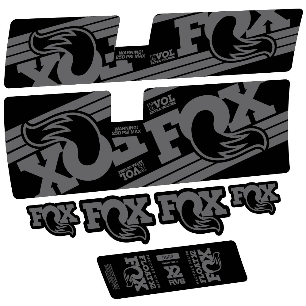 Stickers Fox Float X2 Factory 2016 compatibles Autocollants amortisseur