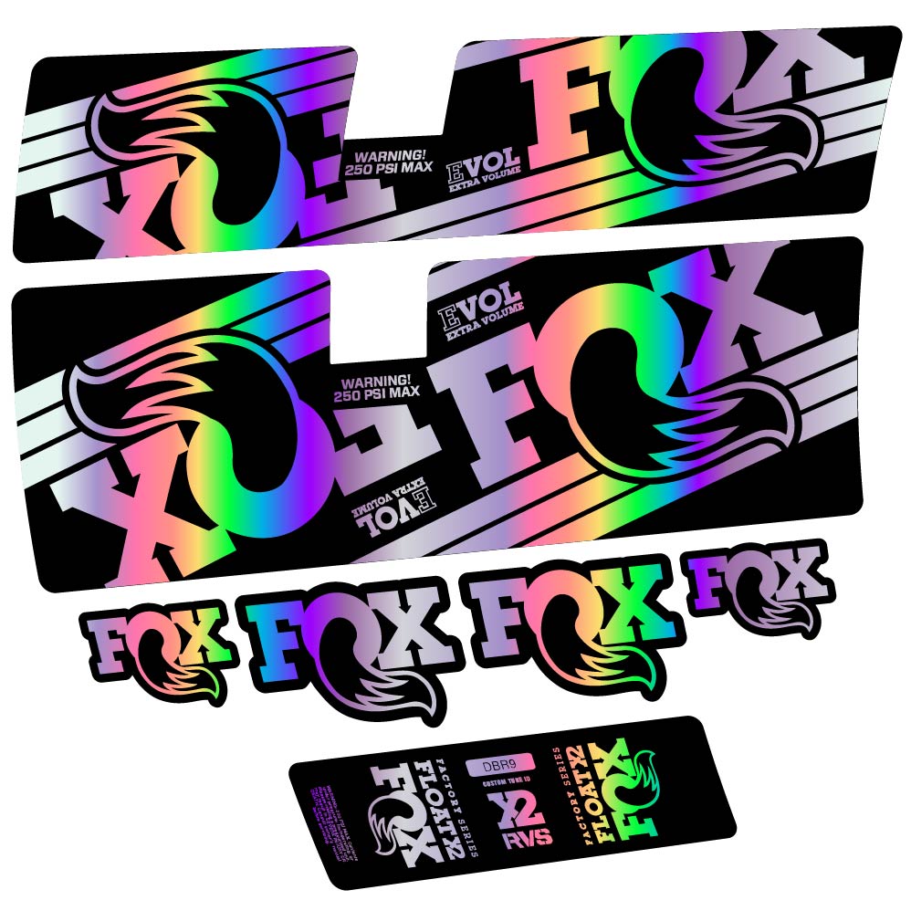 Stickers Fox Float X2 Factory 2016 compatibles Autocollants amortisseur