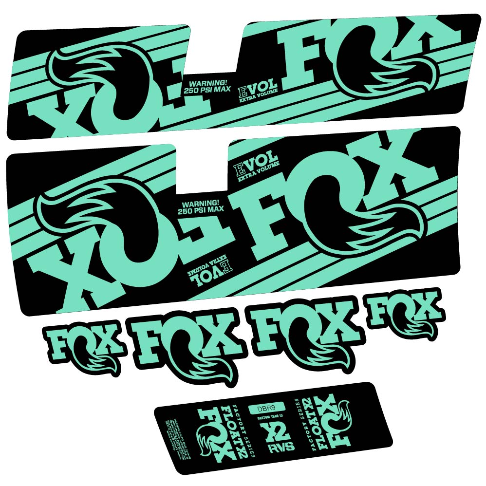 Stickers Fox Float X2 Factory 2016 compatibles Autocollants amortisseur