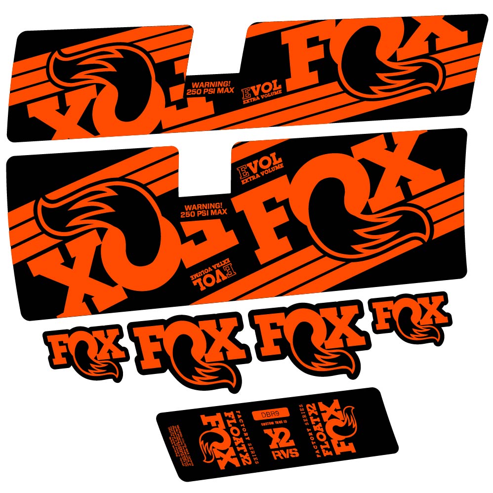 Stickers Fox Float X2 Factory 2016 compatibles Autocollants amortisseur
