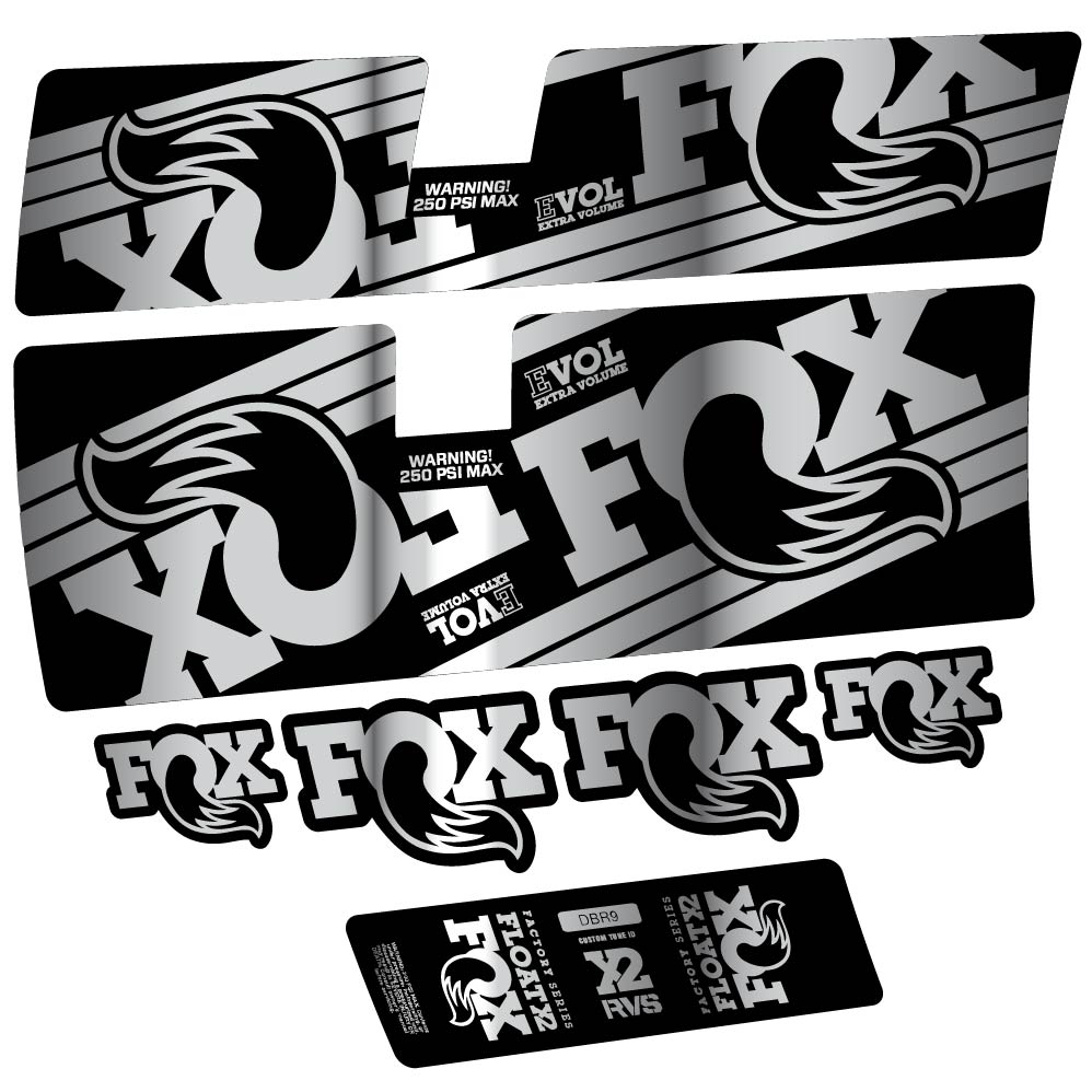 Stickers Fox Float X2 Factory 2016 compatibles Autocollants amortisseur