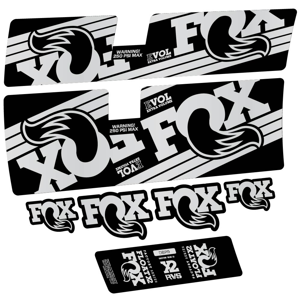 Stickers Fox Float X2 Factory 2016 compatibles Autocollants amortisseur