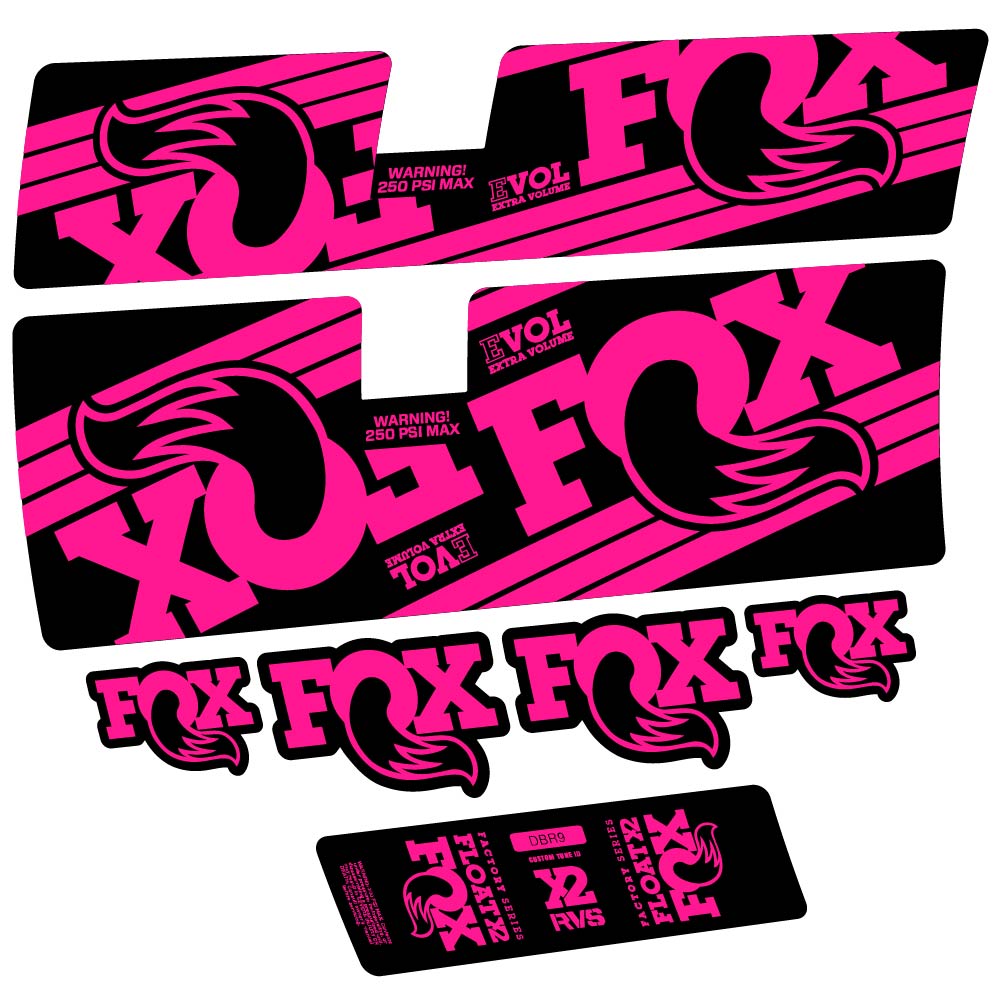 Stickers Fox Float X2 Factory 2016 compatibles Autocollants amortisseur