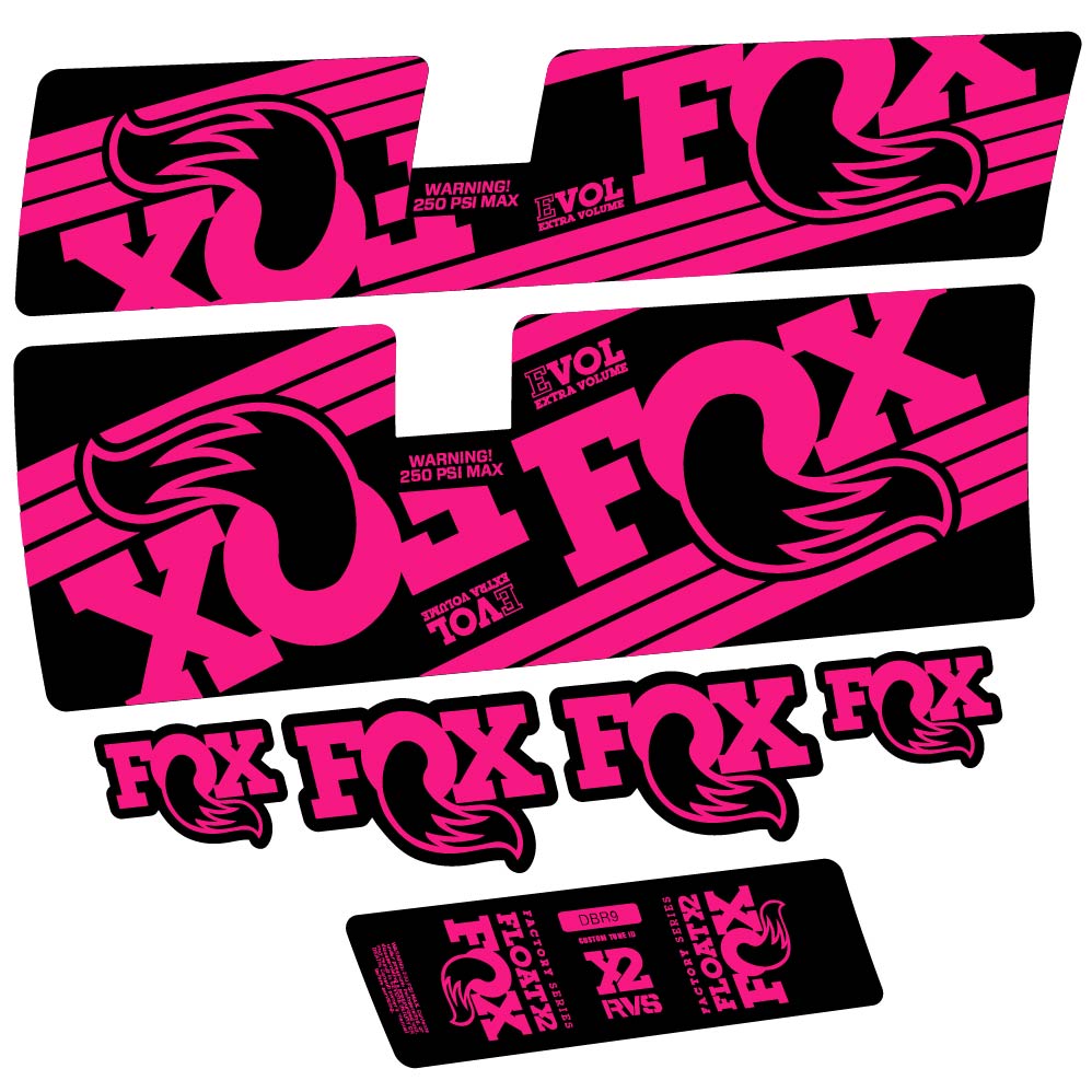 Stickers Fox Float X2 Factory 2016 compatibles Autocollants amortisseur