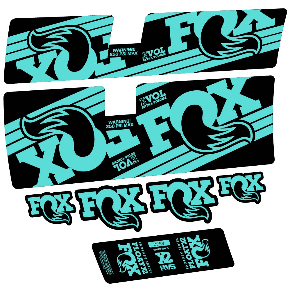 Stickers Fox Float X2 Factory 2016 compatibles Autocollants amortisseur