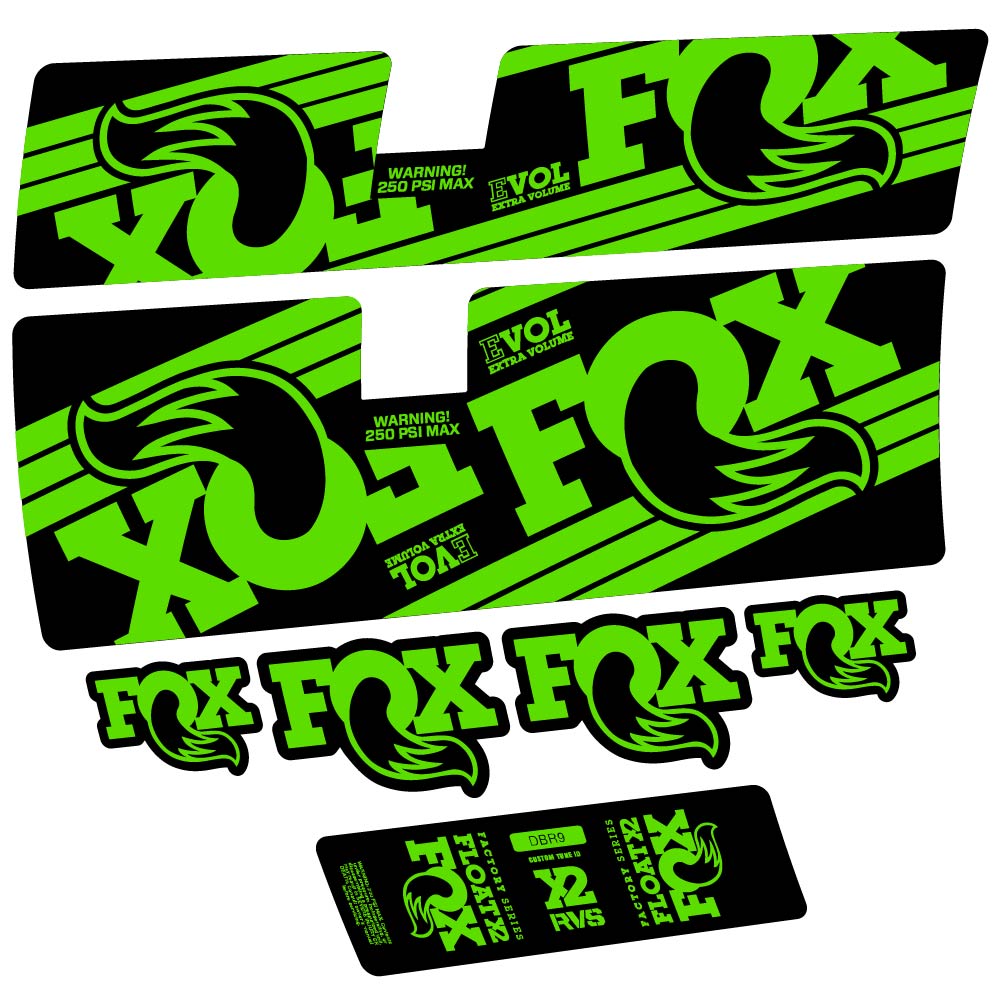 Stickers Fox Float X2 Factory 2016 compatibles Autocollants amortisseur