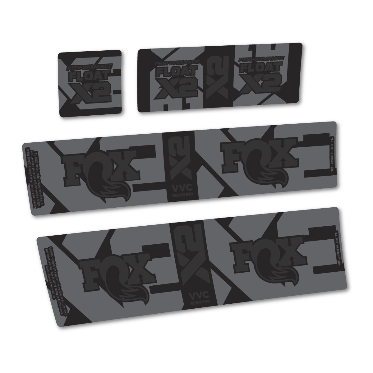 Very Dark Grey decal for Fox Performance Float X2 2026 rear shock – bike sticker vinyl