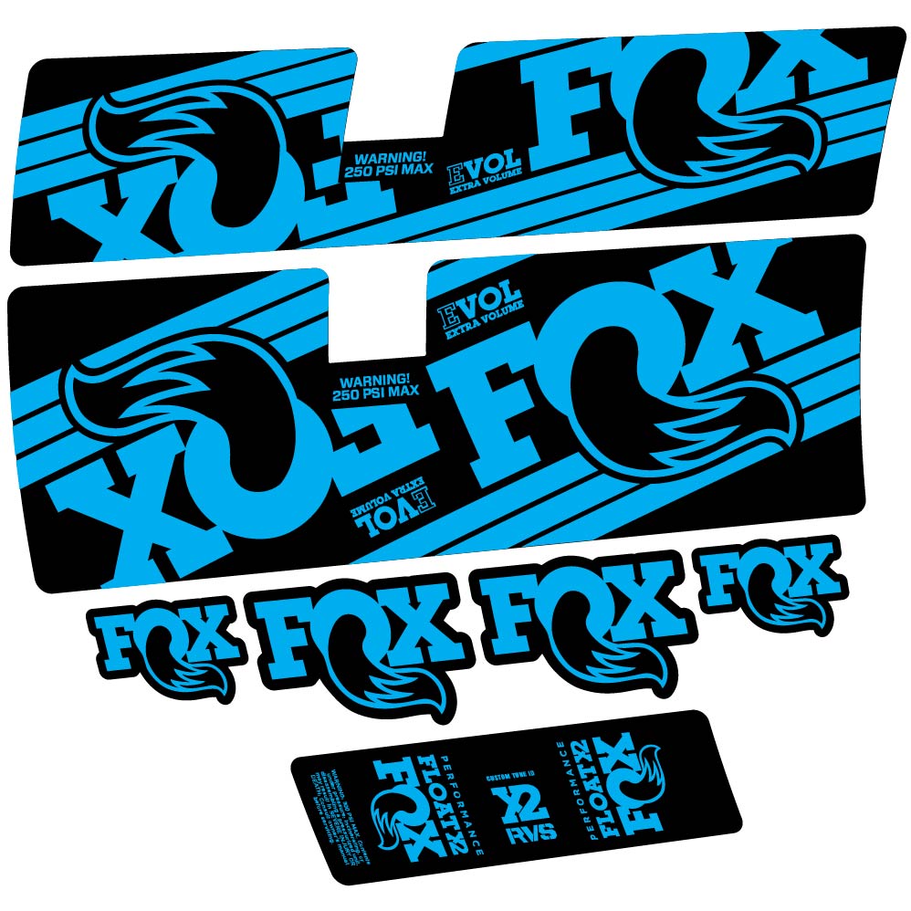 Stickers Fox Float X2 Performance 2016 compatibles Autocollants amortisseur