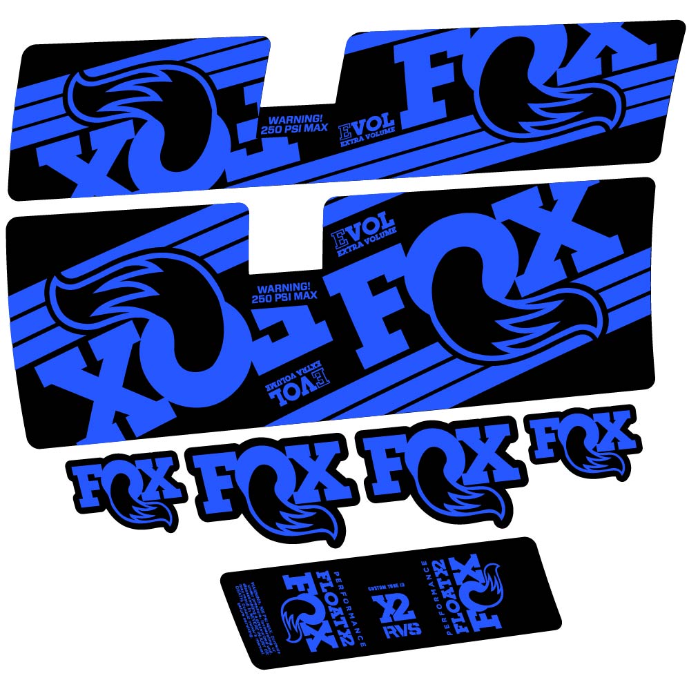 Stickers Fox Float X2 Performance 2016 compatibles Autocollants amortisseur