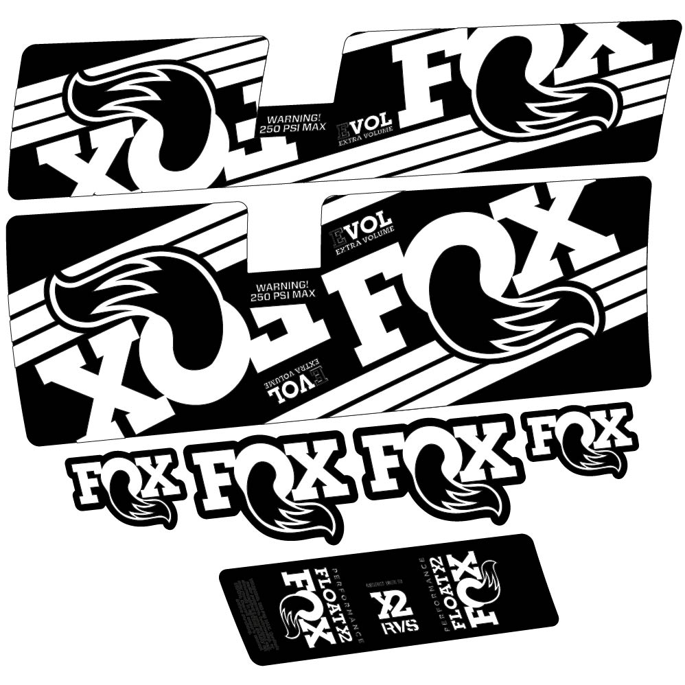 Stickers Fox Float X2 Performance 2016 compatibles Autocollants amortisseur