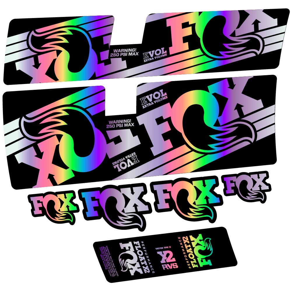 Stickers Fox Float X2 Performance 2016 compatibles Autocollants amortisseur
