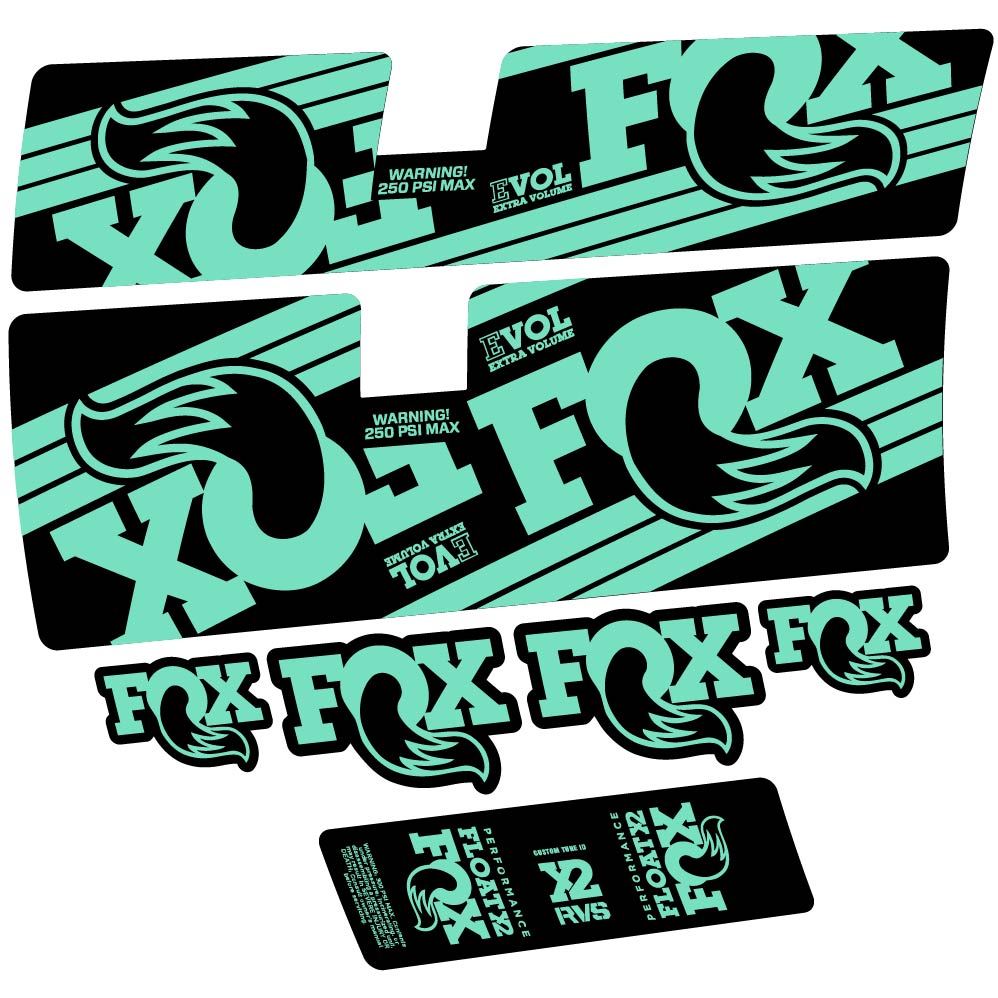 Stickers Fox Float X2 Performance 2016 compatibles Autocollants amortisseur
