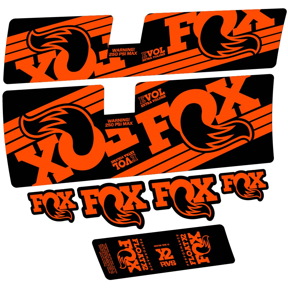 Stickers Fox Float X2 Performance 2016 compatibles Autocollants amortisseur
