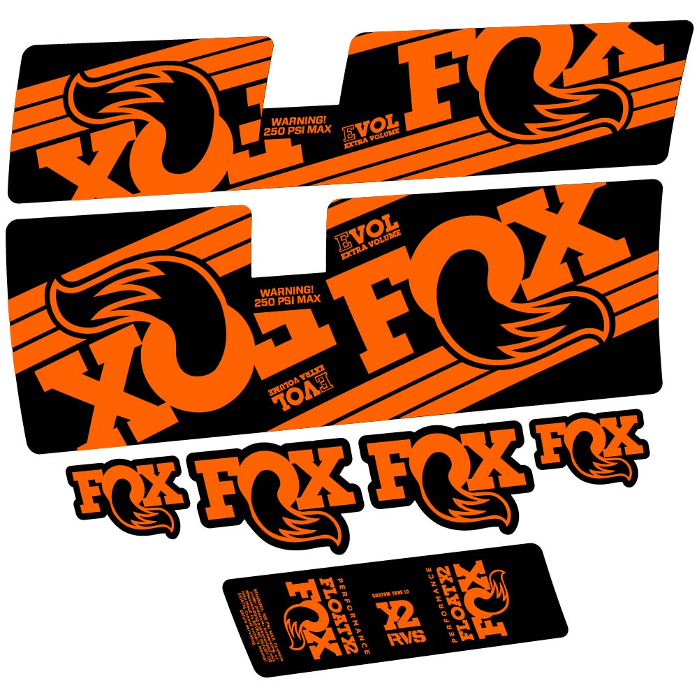 Stickers Fox Float X2 Performance 2016 compatibles Autocollants amortisseur