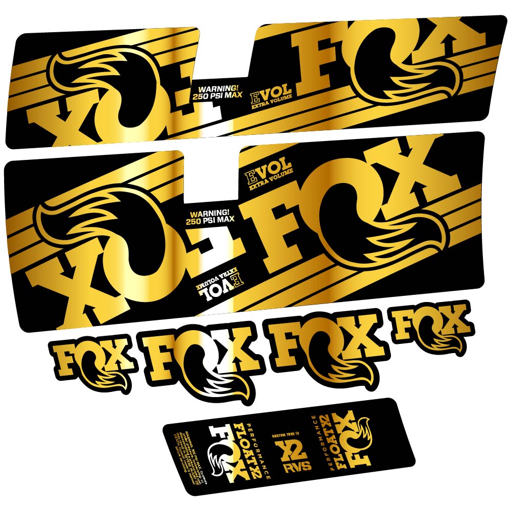 Stickers Fox Float X2 Performance 2016 compatibles Autocollants amortisseur