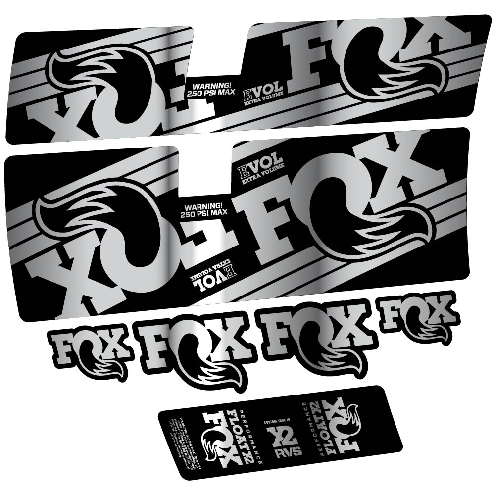 Stickers Fox Float X2 Performance 2016 compatibles Autocollants amortisseur